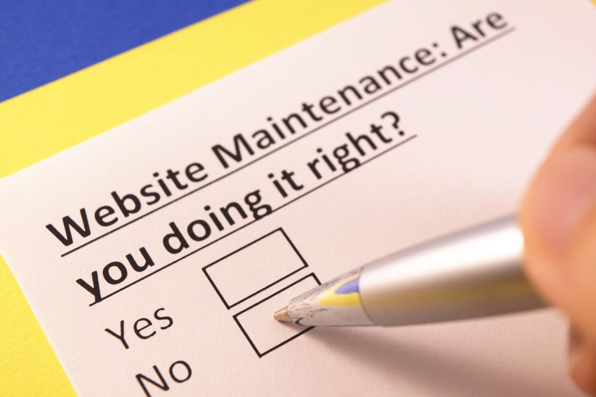 Website maintenance : are you doing it right?